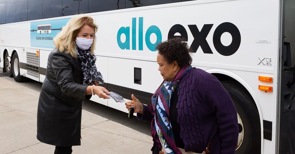 exo distribuera des masques dans le transport en commun