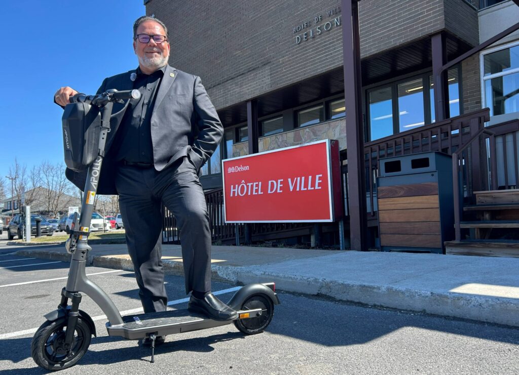 Des employés de Delson travailleront à trottinette