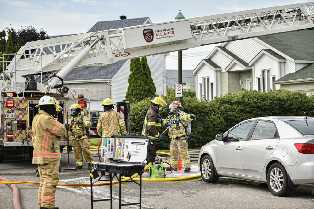Début d’incendie dans un garage résidentiel